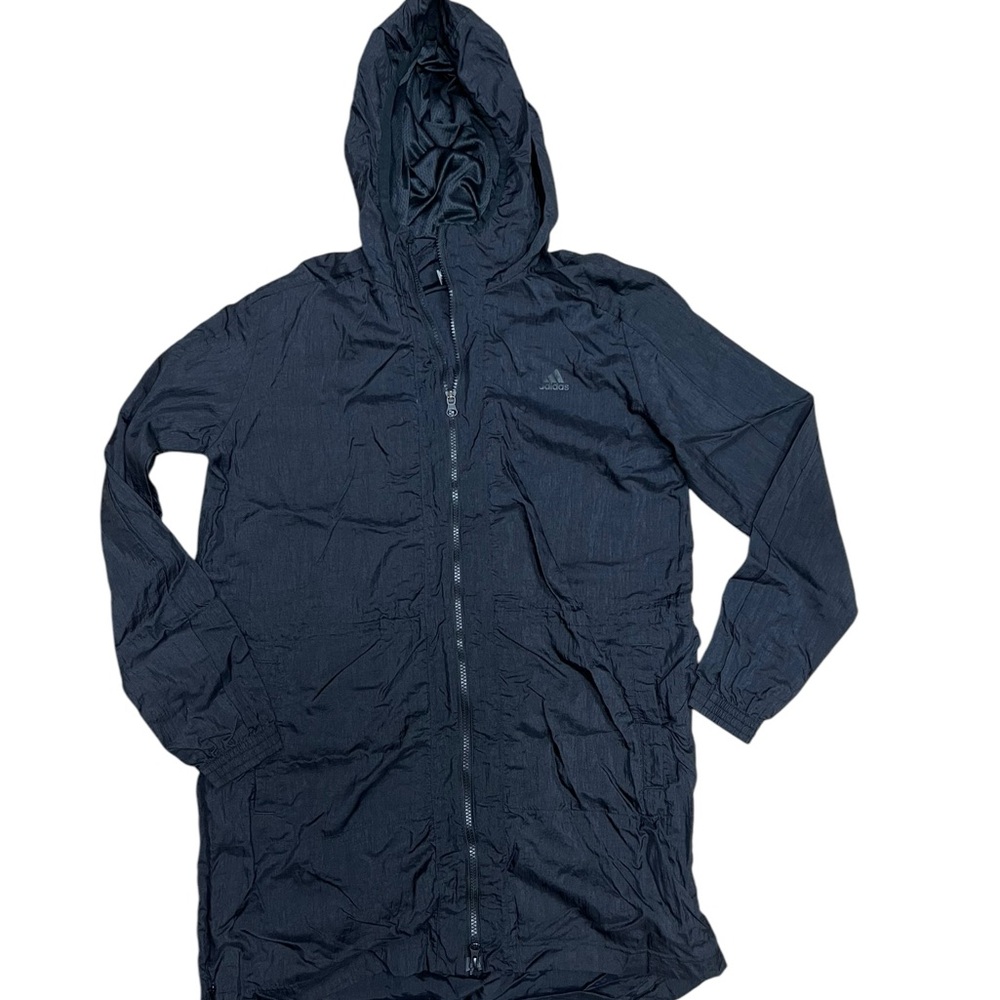 Adidas women’s Black Hooded windbreaker Jacket